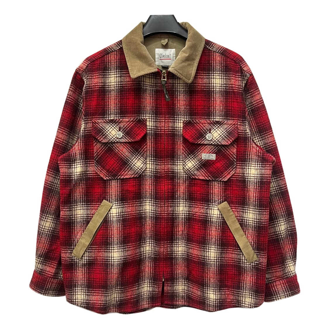 90s ixi:z 재팬 빈티지 플란넬 집업 자켓 L 상품이미지1