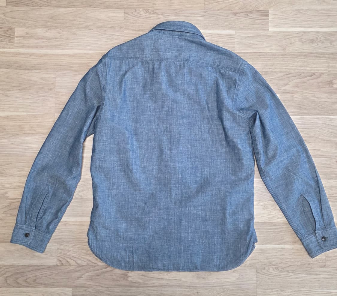 RRL 인디고 샴브레이 워크셔츠 S 사이즈 상품이미지3