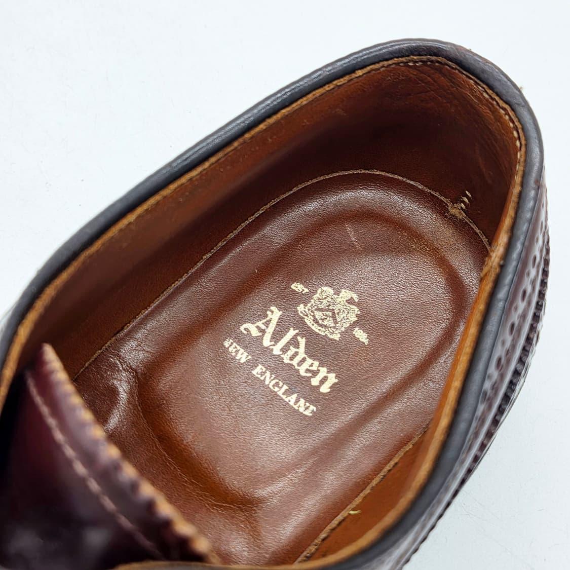 알든 alden 975 쉘 코도반 롱윙 버건디 (7 E) 상품이미지5
