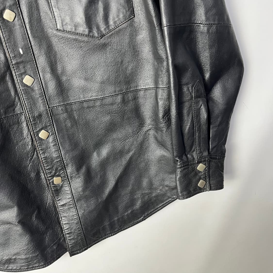 [LAZZI] 빈티지 레더 웨스턴 셔츠 상품이미지3