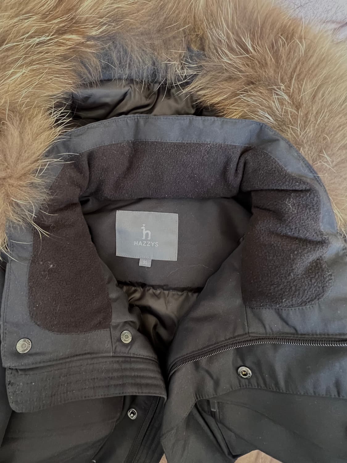 헤지스 남성 블랙 다운패딩점퍼 후드패딩점퍼 상품이미지6