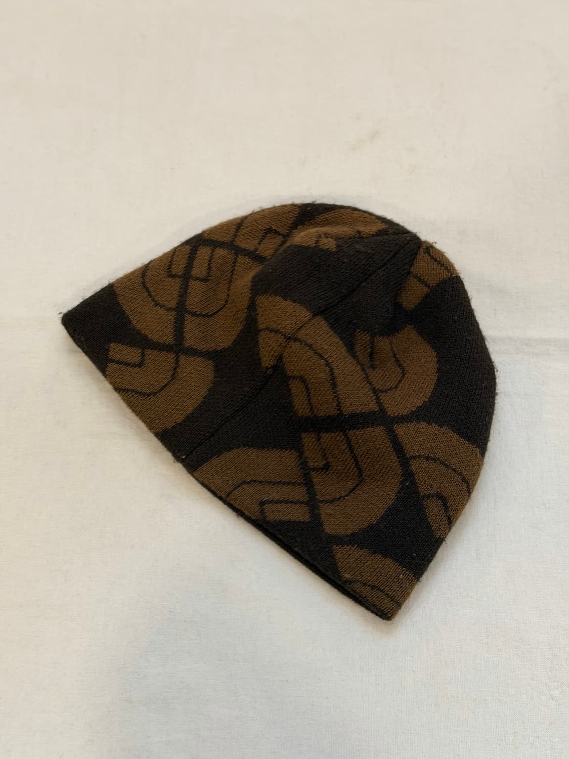 노스페이스 자카드 패턴 모카 브라운 비니 상품이미지3