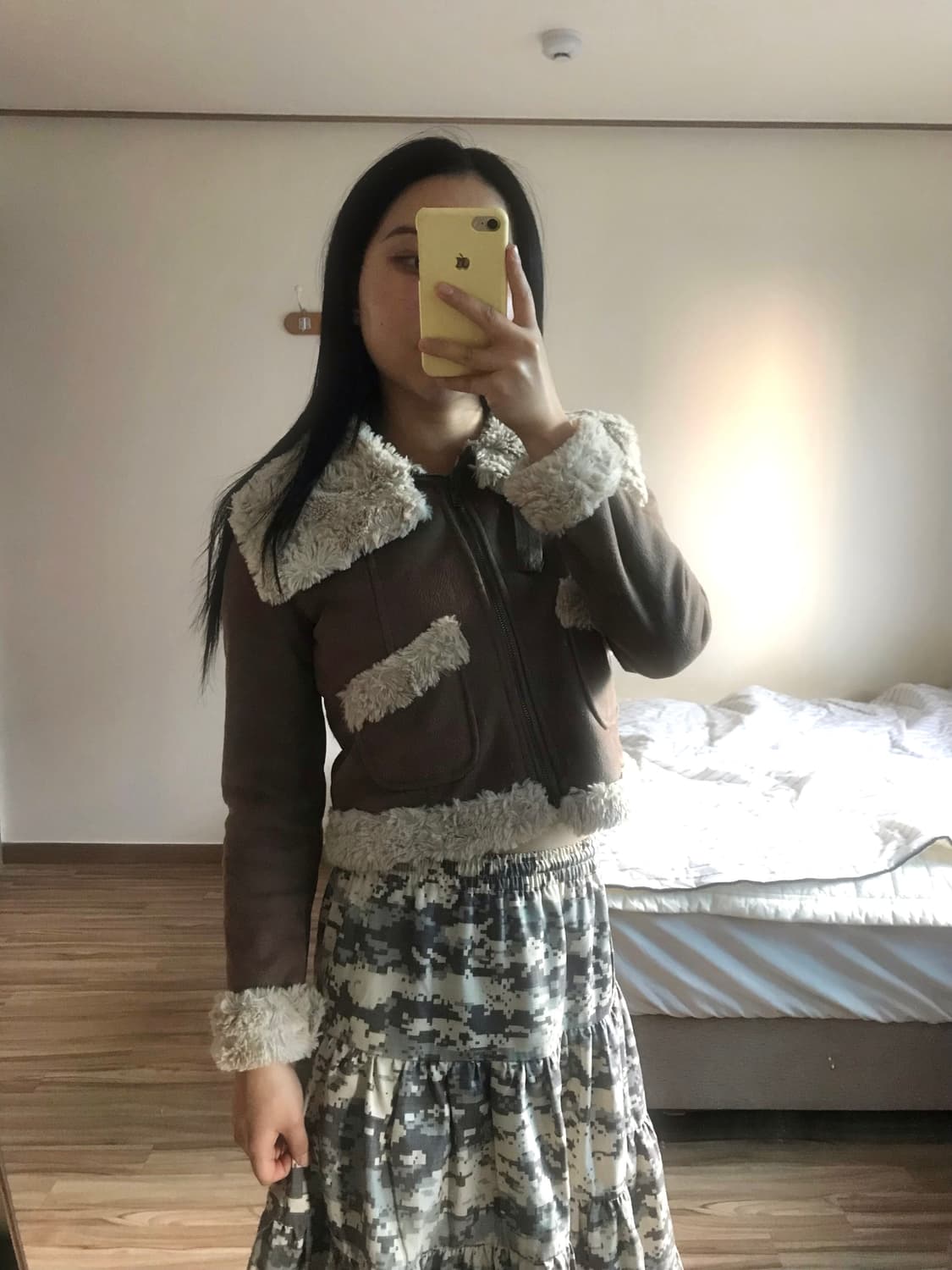 크롭 무스탕 상품이미지4