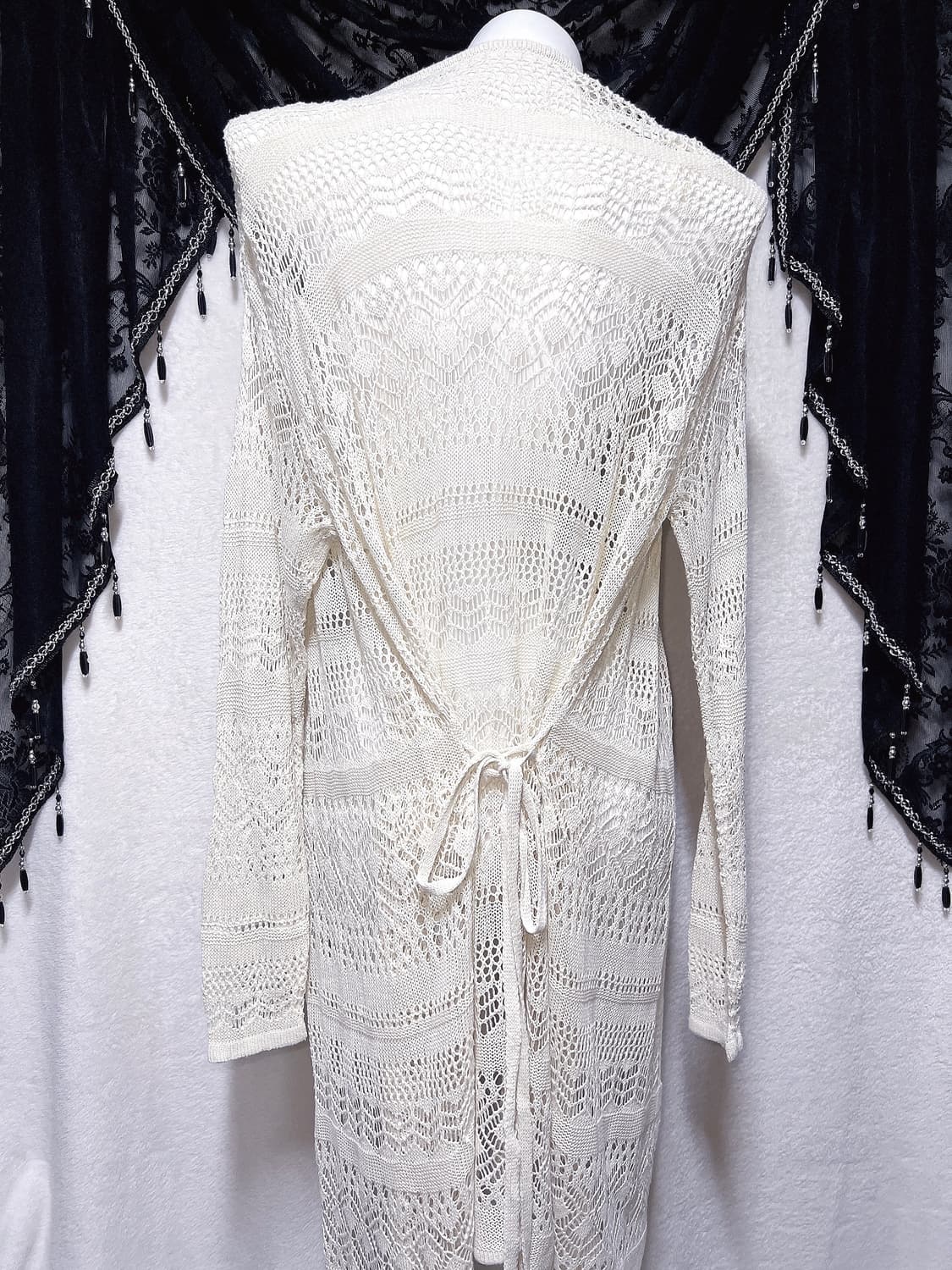 세실맥비 페어리그런지 오리엔탈 레이스 뜨개 롱가디건 로브 핀터 모리 하치 상품이미지9