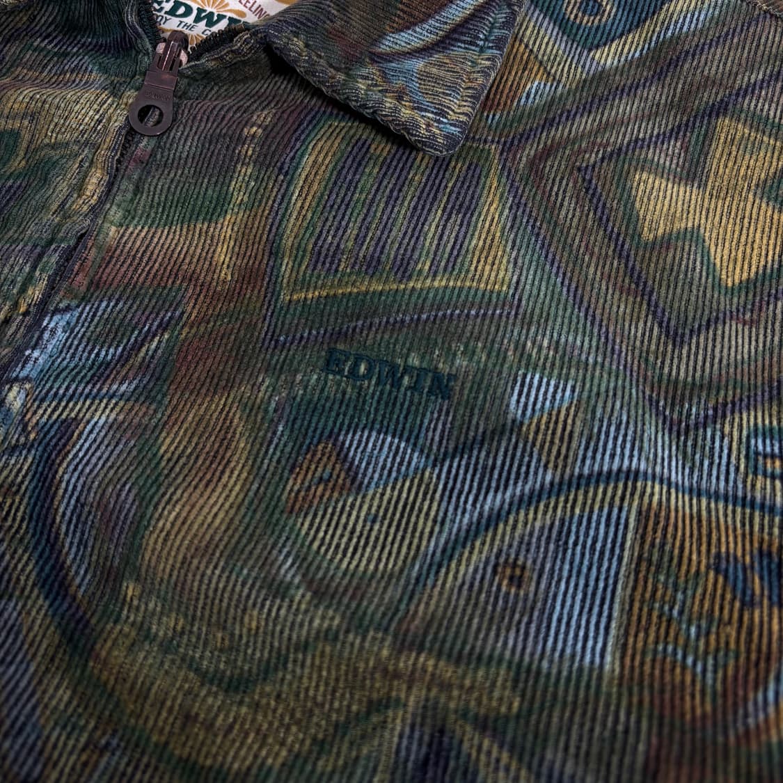 L 105 에드윈 오버핏 누빔 코듀로이 그라피티점퍼 상품이미지3