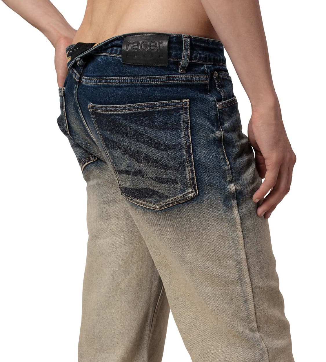 레이서 부츠컷 페이드 데님 BOOTCUT FADE DENIM 604서비스 상품이미지1