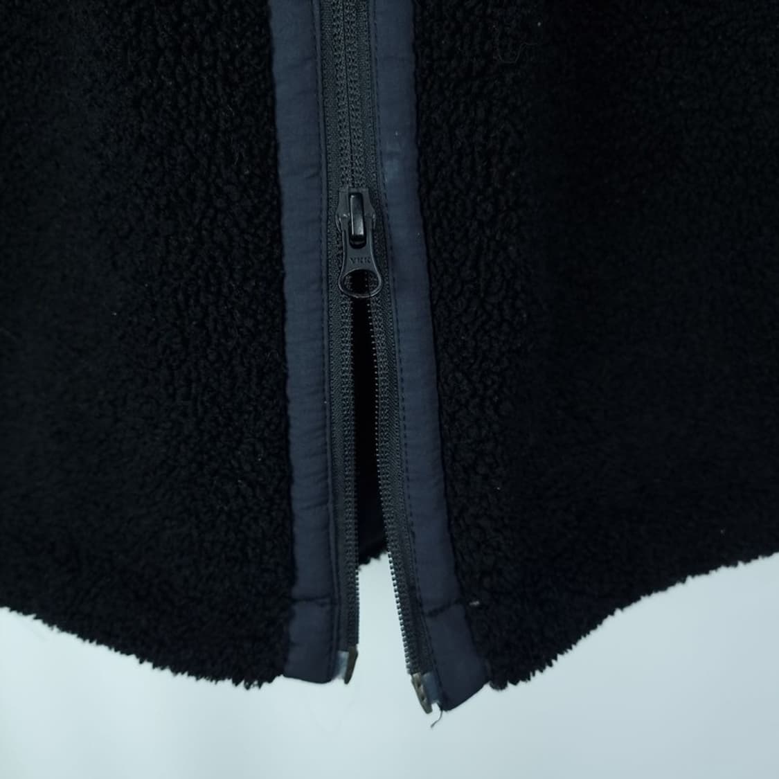 [스파이더]그래픽 패치 오버핏 쉐르파 후리스 집업 자켓 블랙 M18115 상품이미지6