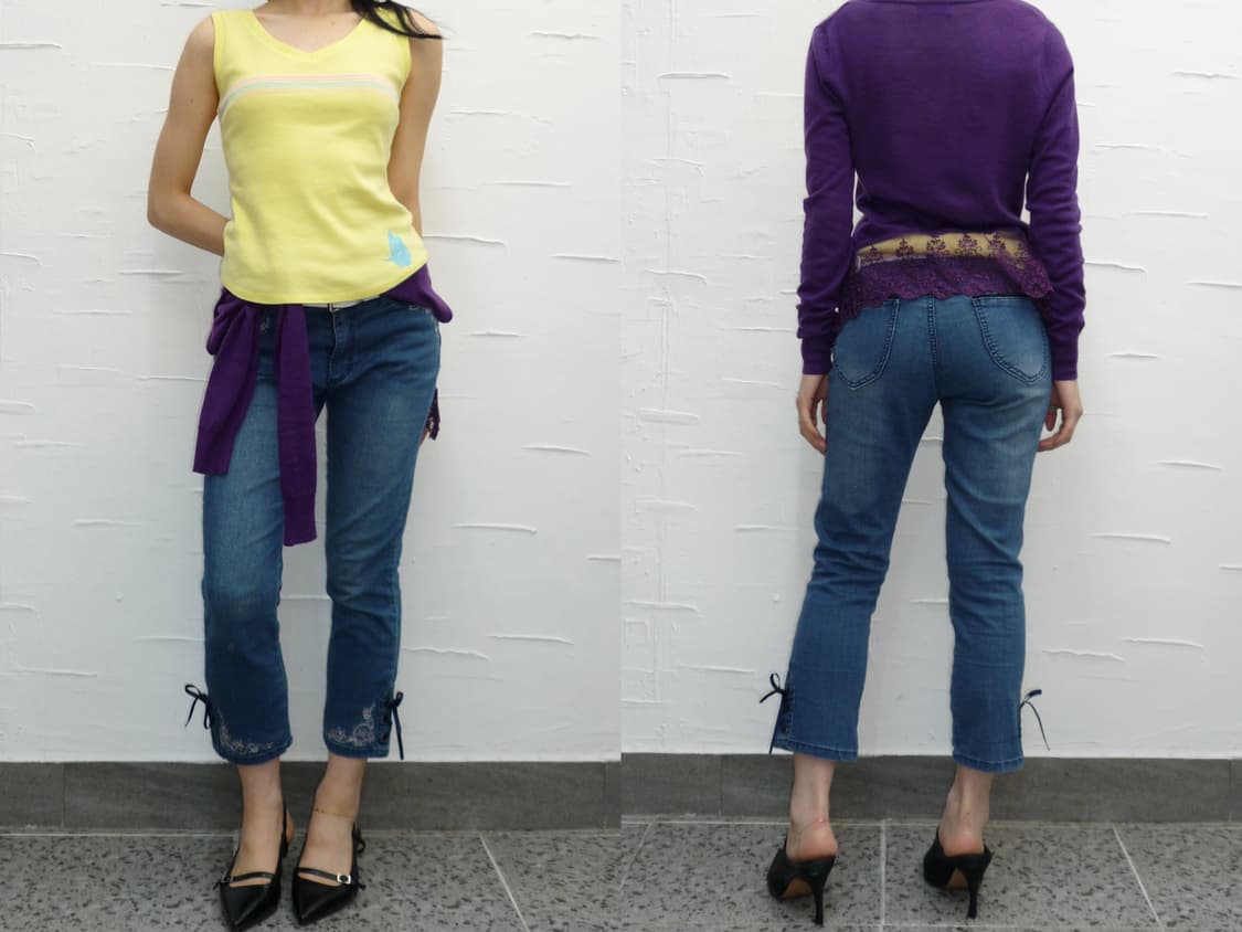 ribbon edge denim 상품이미지2