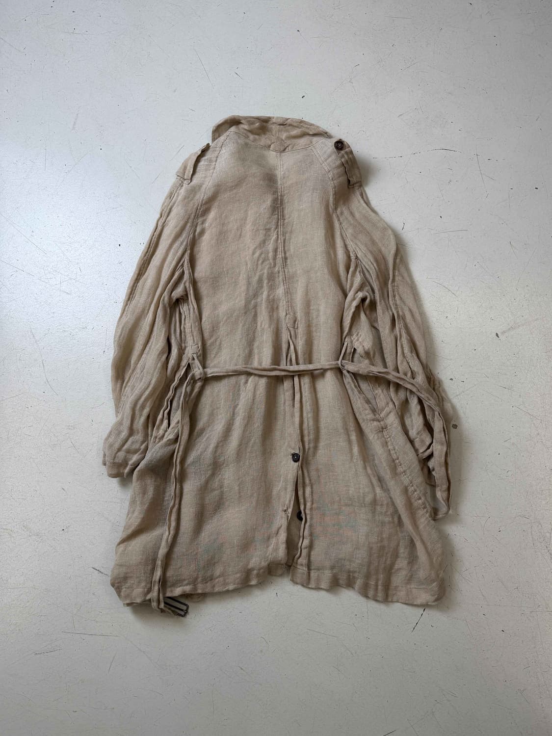 00s Linen drape coat  상품이미지9