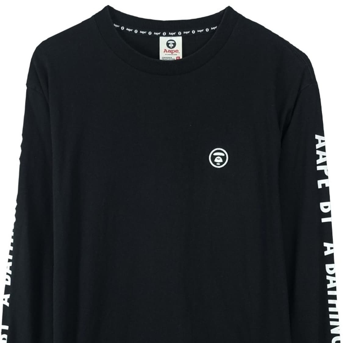 [베이프 에이프] 프린팅 롱슬리브 긴팔티 블랙 P01436 상품이미지4