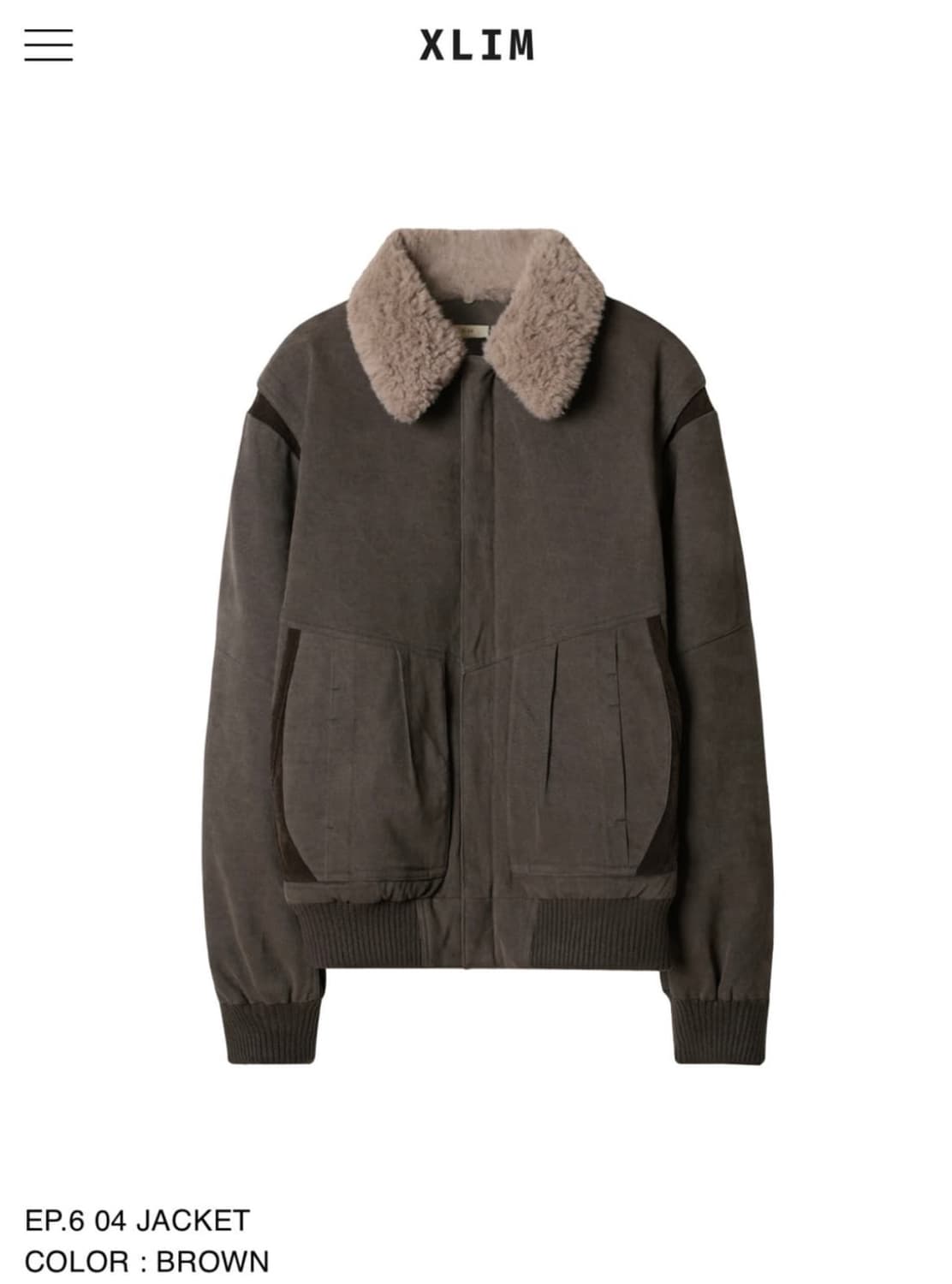 Xlim 엑슬림 EP.6 04 JACKET Brown L size 상품이미지1