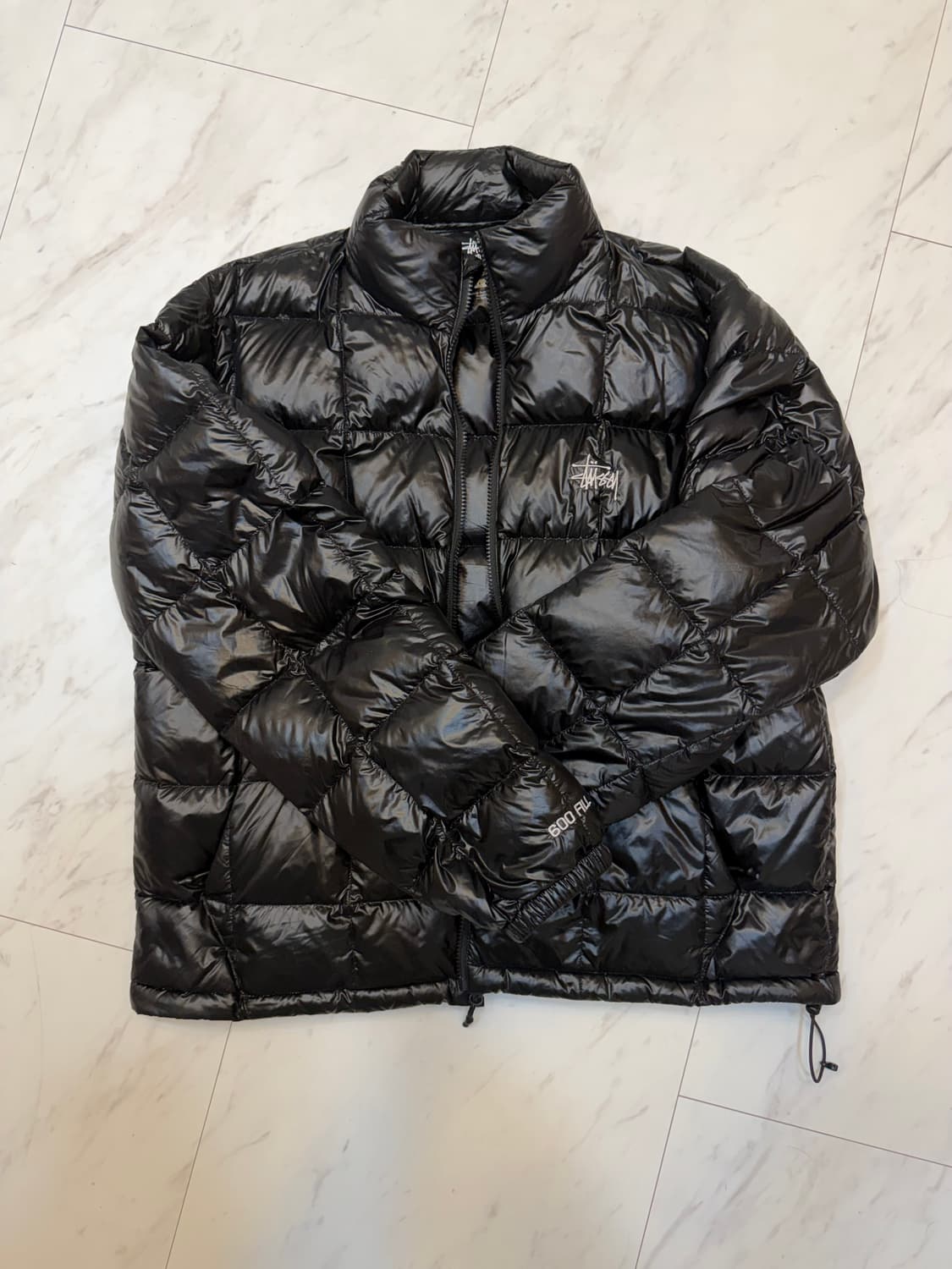 [L] 스투시 미드웨이트 패딩 블랙 상품이미지1