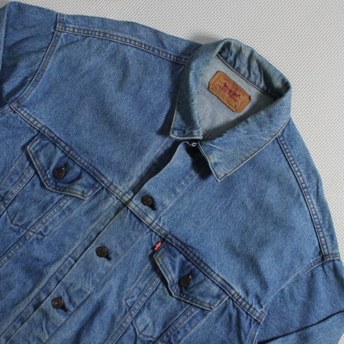90's Levi’s 리바이스 USA 데님 트러커 자켓 L033 상품이미지3