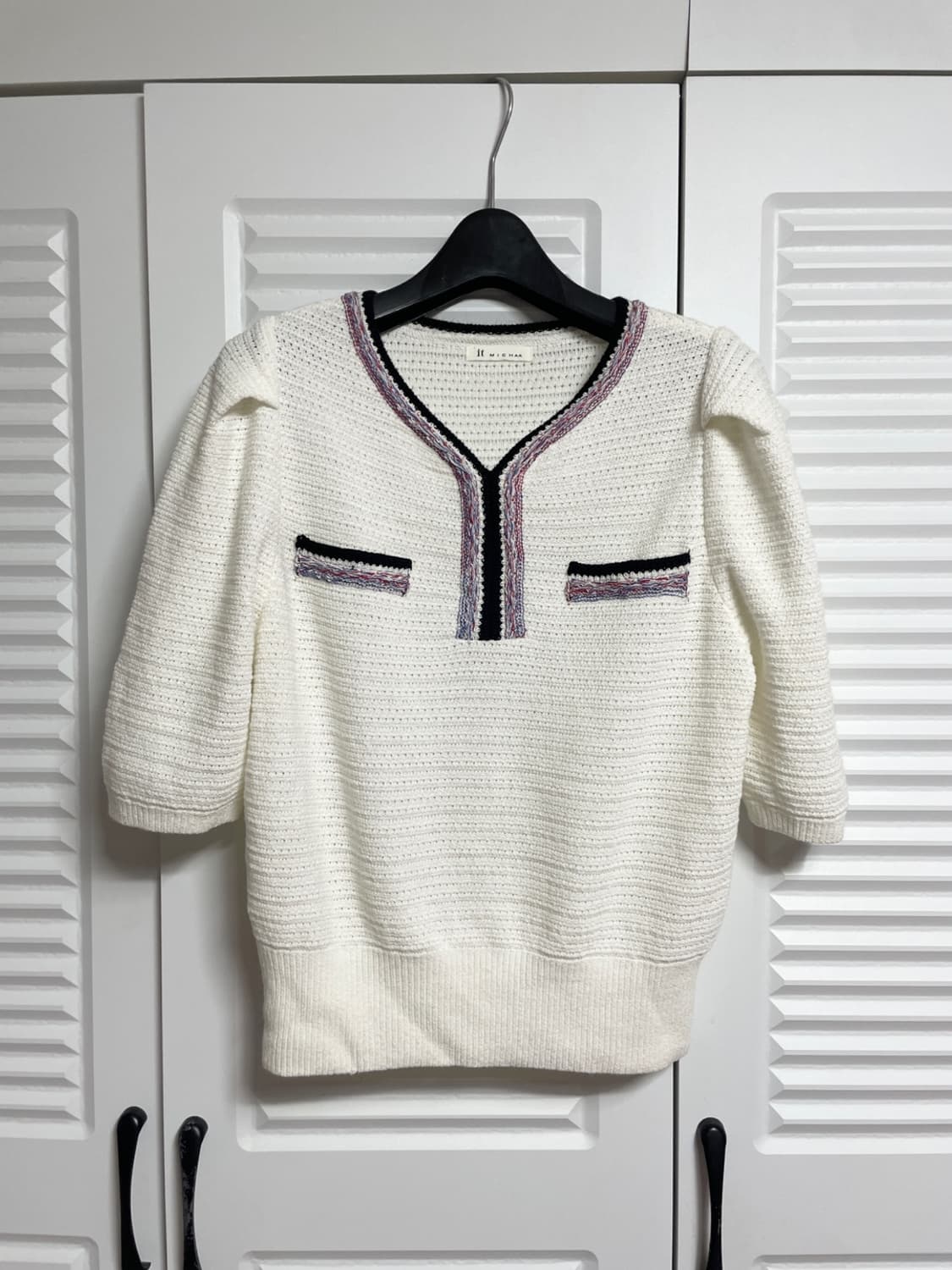 잇미샤 반팔 니트 상품이미지1