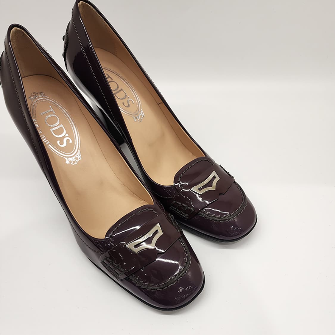 토즈 버건디 페이던트구두 35.5 상품이미지5