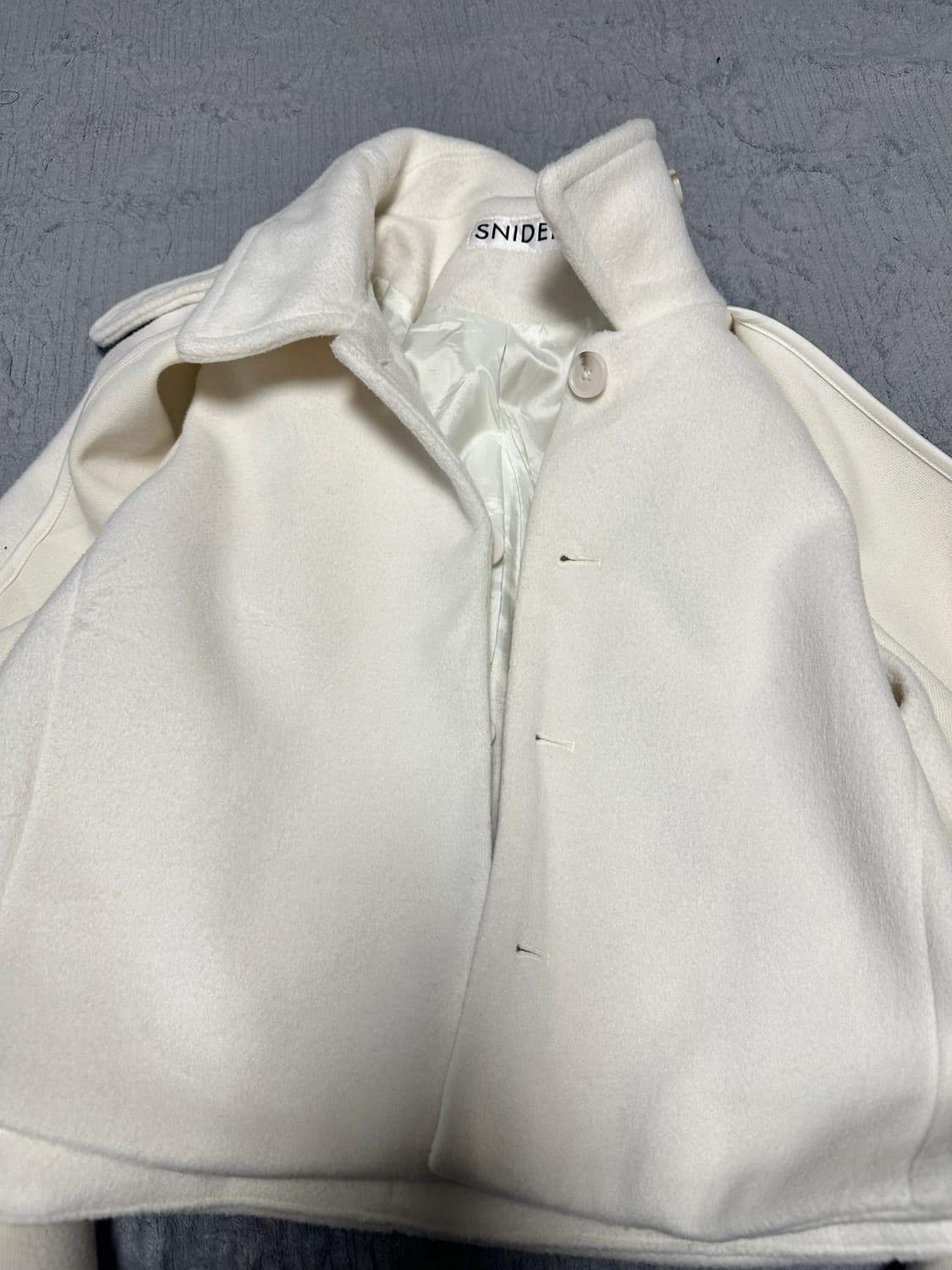 스나이델 2024 복주머니 케이프 코트 상품이미지6