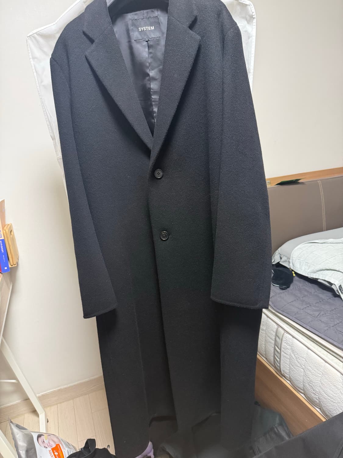 시스템 옴므 캐시미어 블렌드 핸드메이드 싱글 코트 상품이미지1