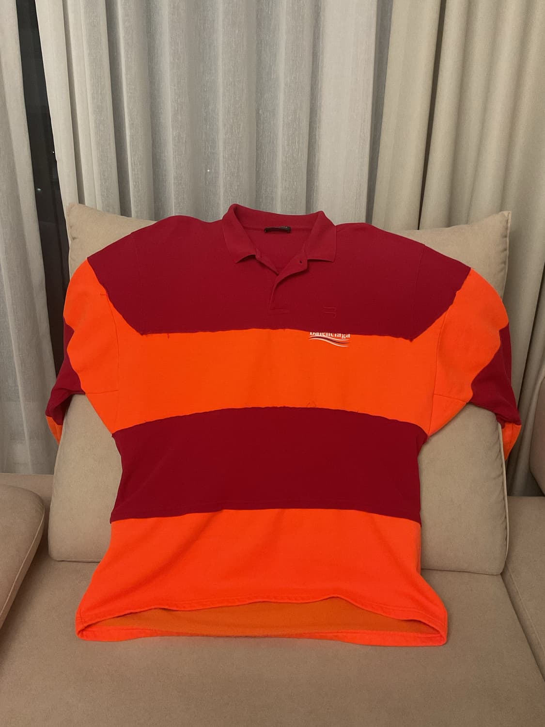 Balenciaga Oversized cutting 폴로티 (백화점택) 상품이미지3