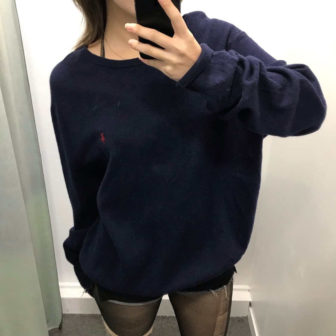 폴로 네이비 니트 상품이미지2