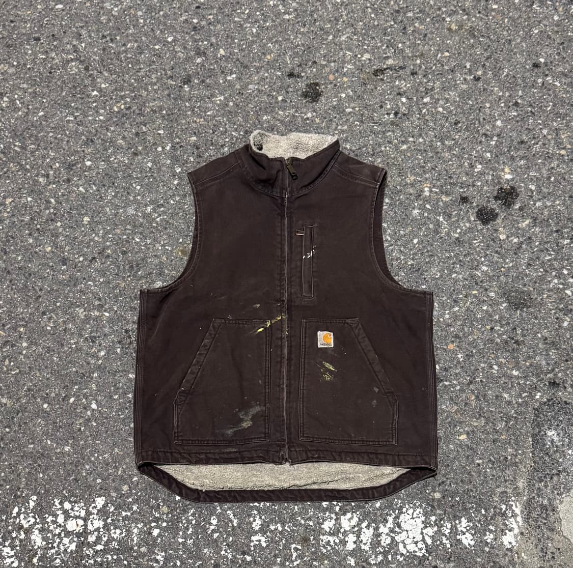 빈티지 칼하트 쉐르파 브라운 베스트 "M" (433) 상품이미지2