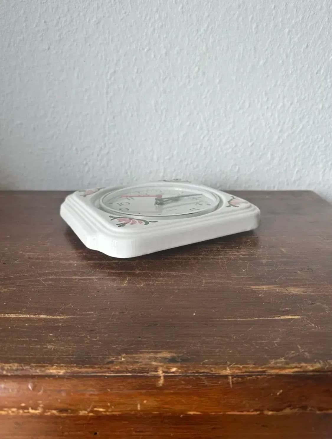 독일)빈티지 플라워 도자기 벽시계 상품이미지4