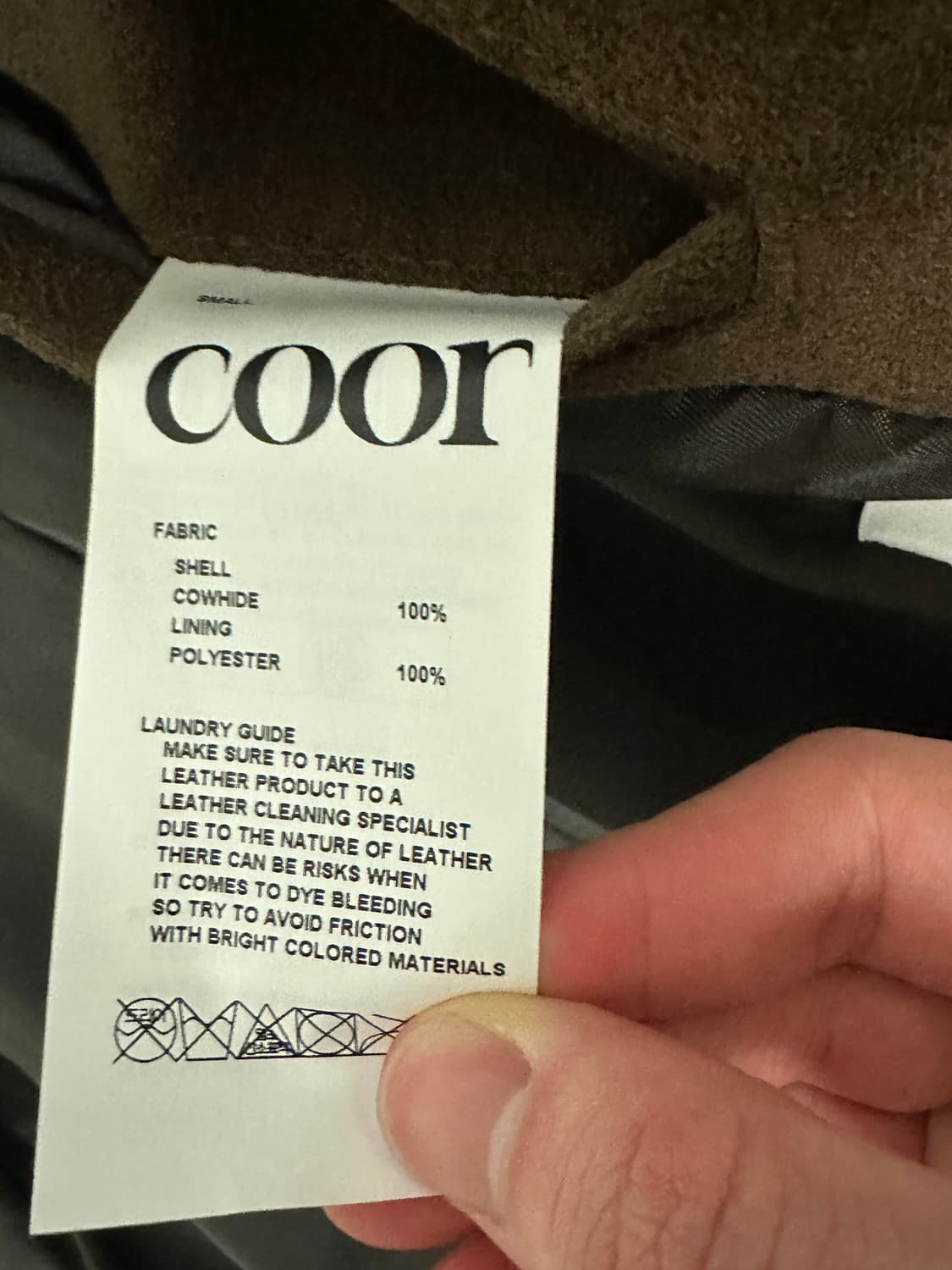 쿠어 카우 스프리트 필드 자켓 (다크브라운) / S사이즈 상품이미지5