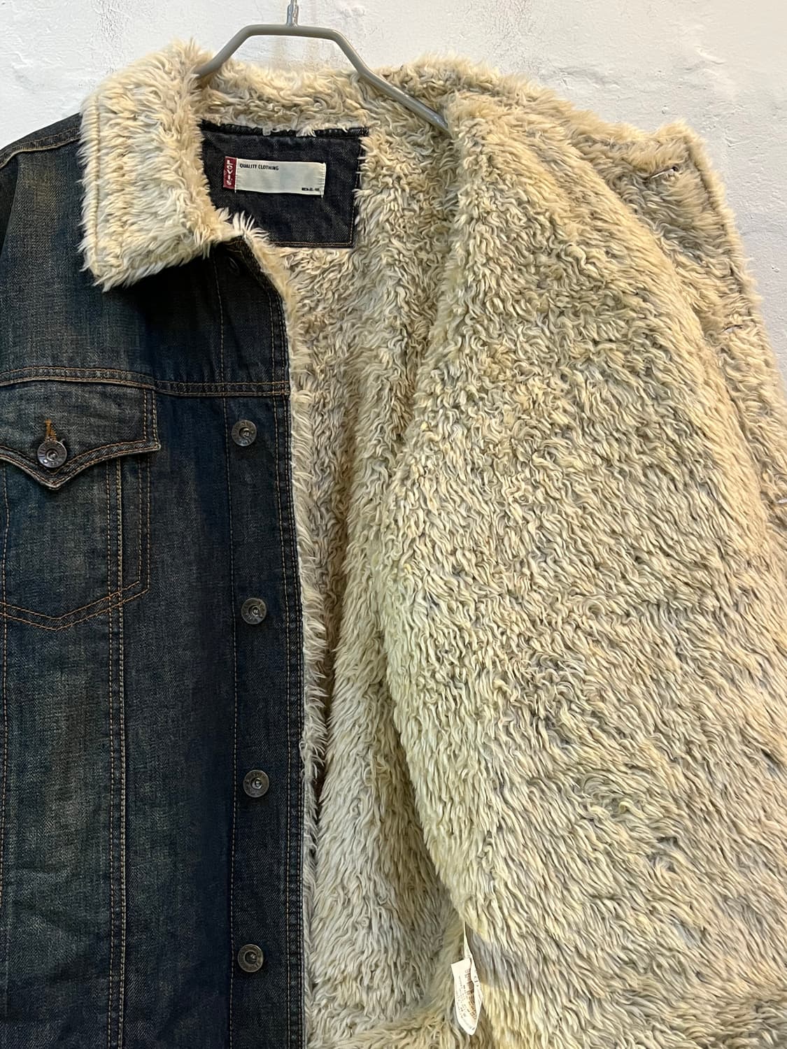 Levis 리바이스 트러커 데님 쉐르파 자켓 XL 상품이미지6