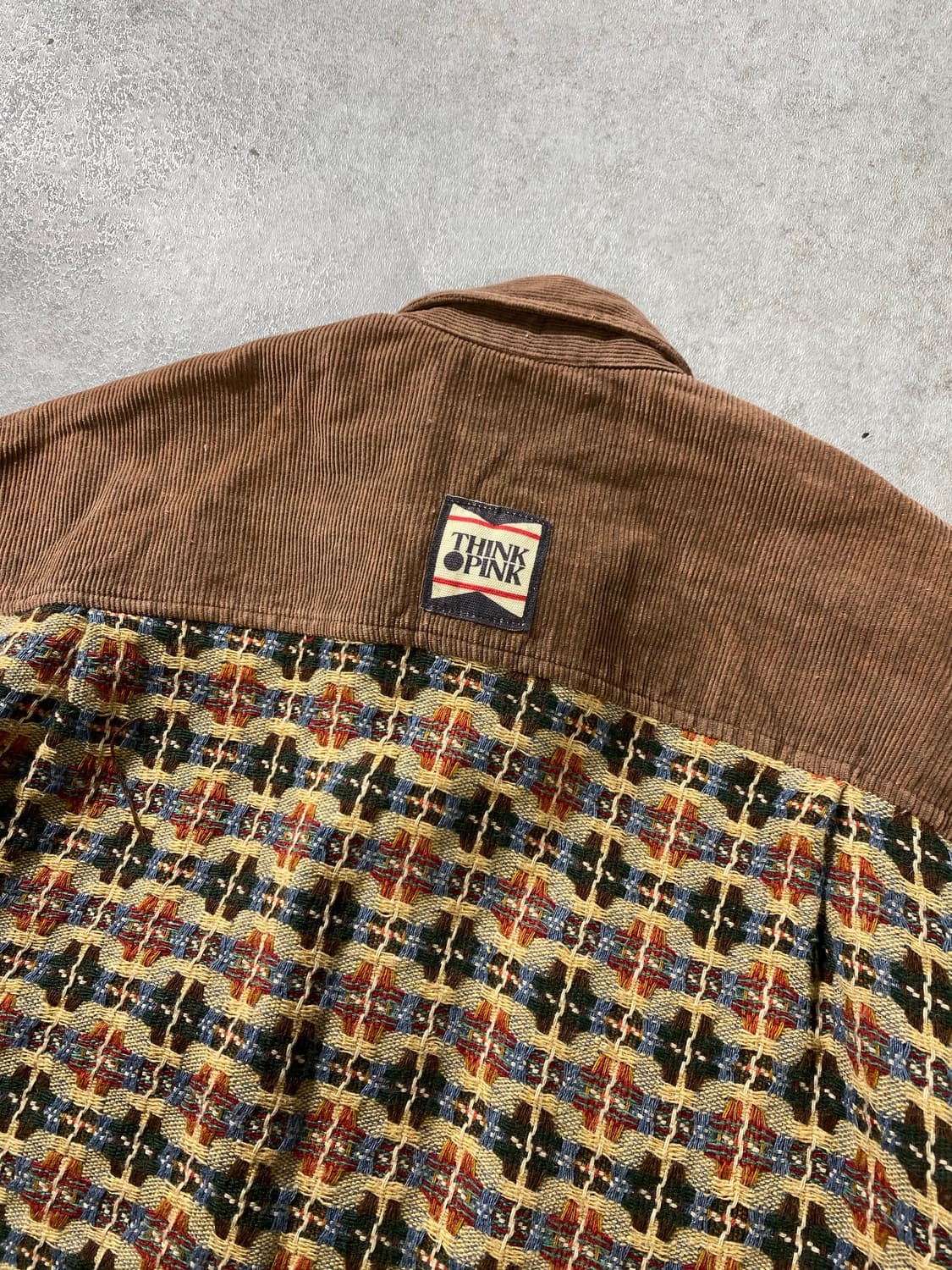 [L] 90s Think Pink 이태리 메이드 에스닉 셔츠 상품이미지6