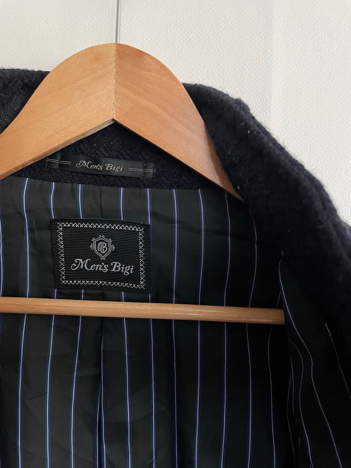 MEN'S BIGI 클래식 울 버튼업 하이넥 자켓 상품이미지8