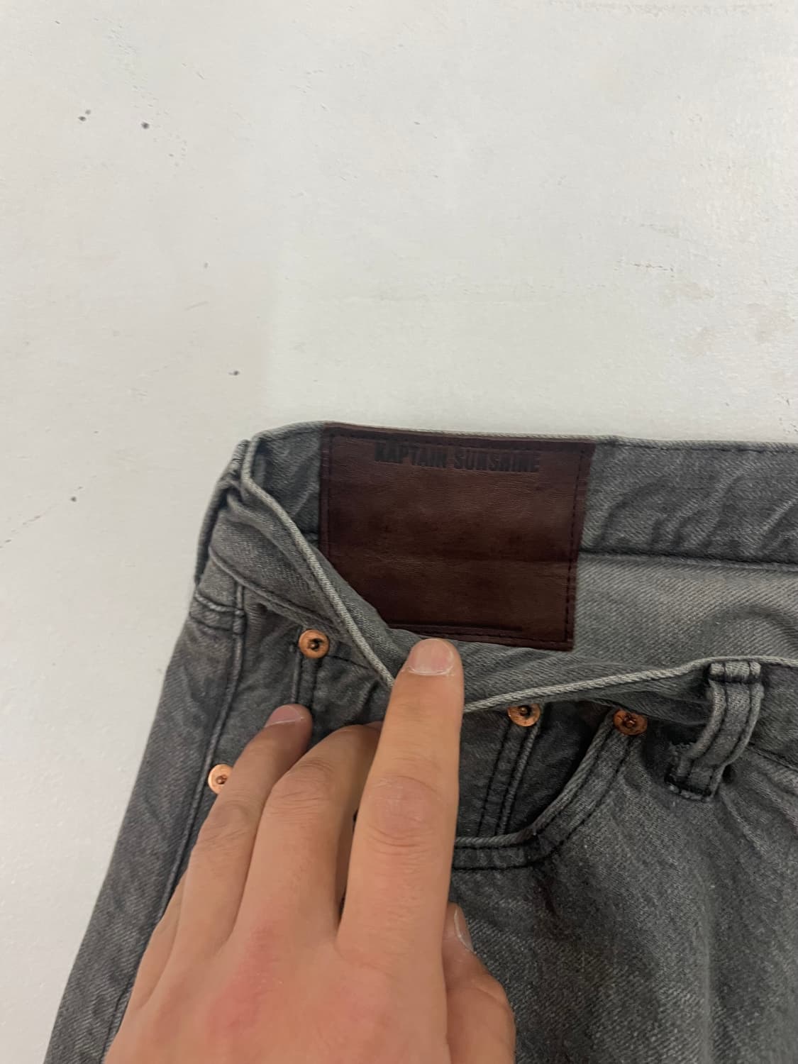 캡틴선샤인 5p 지퍼프론트 vintage black 상품이미지2