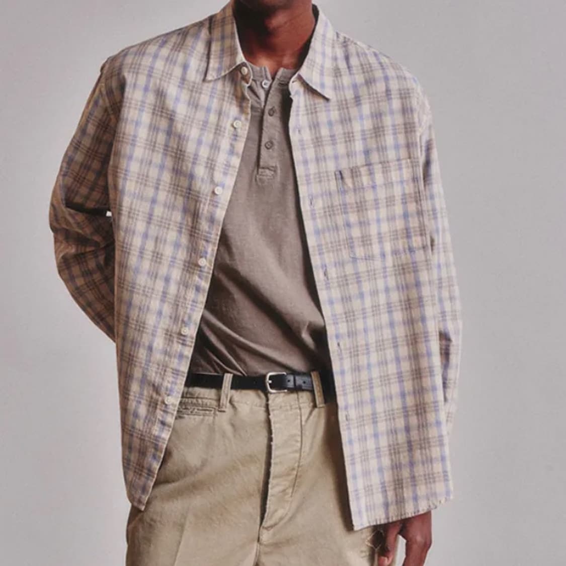 아트이프액츠 French Check Shirt_Cliff/Blue L 상품이미지2