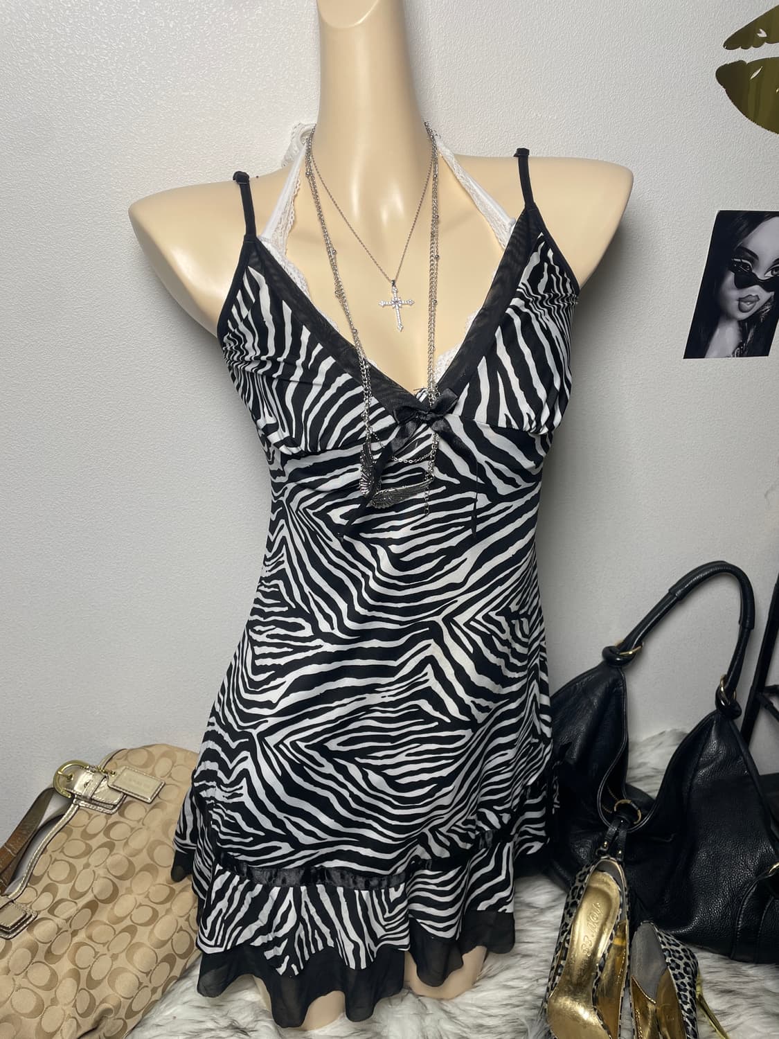 Zebra 갸루 원피스 상품이미지1