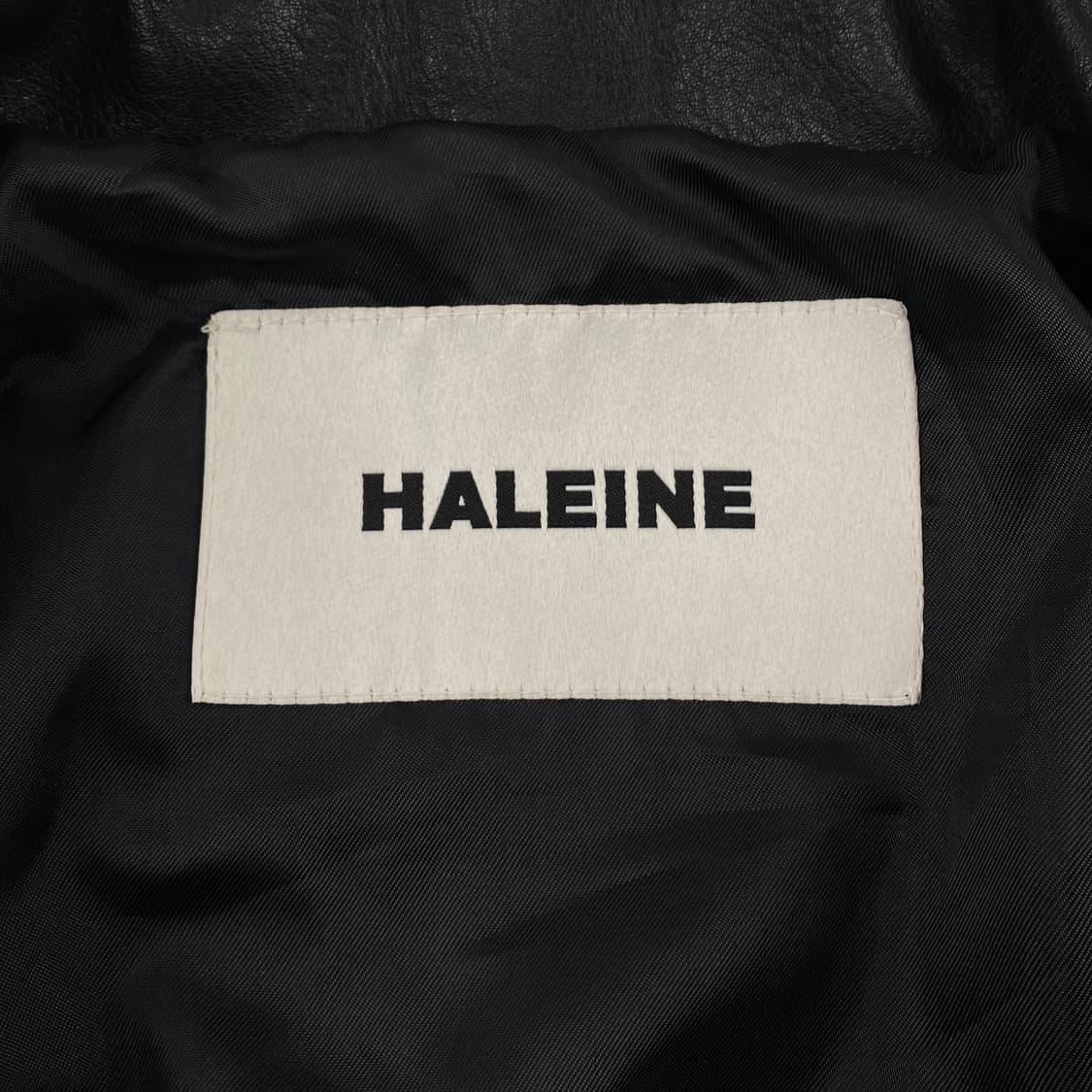 Haleine 알렌느 블랙 A-2 레더 자켓 (103) 상품이미지7