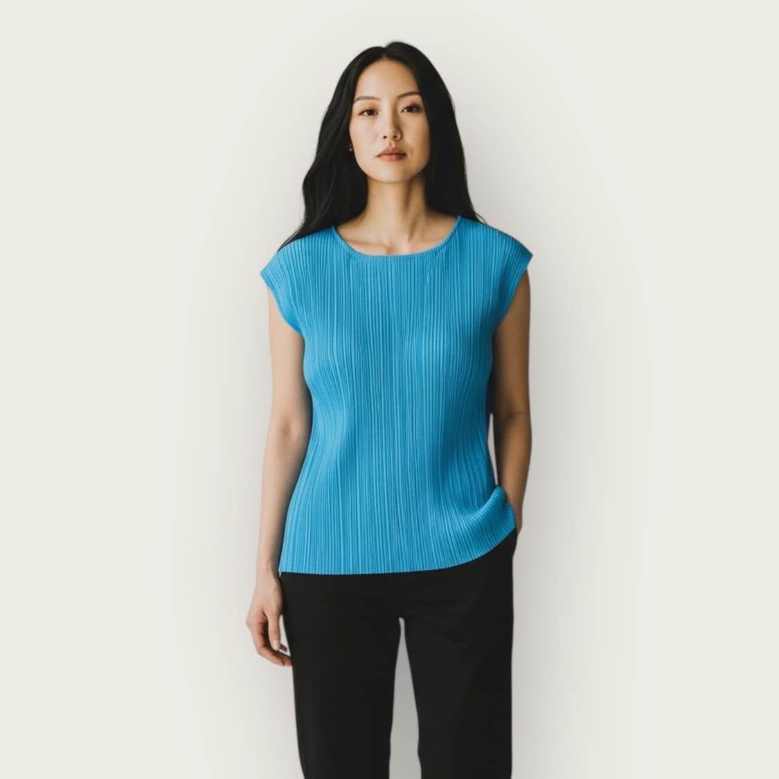 4/ 이세이미야케 플리츠플리즈 슬리브리스 탑 상품이미지1