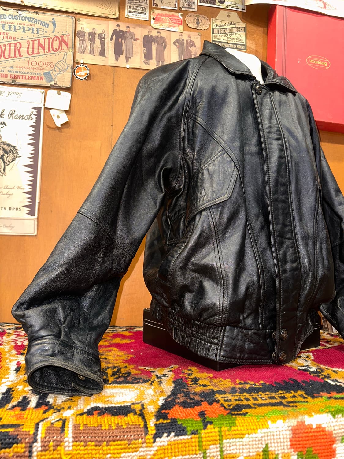 ( XL-2XL ) 가죽자켓 봄버자켓 레더자켓 a2가죽 항공점퍼 밀리터리 상품이미지4