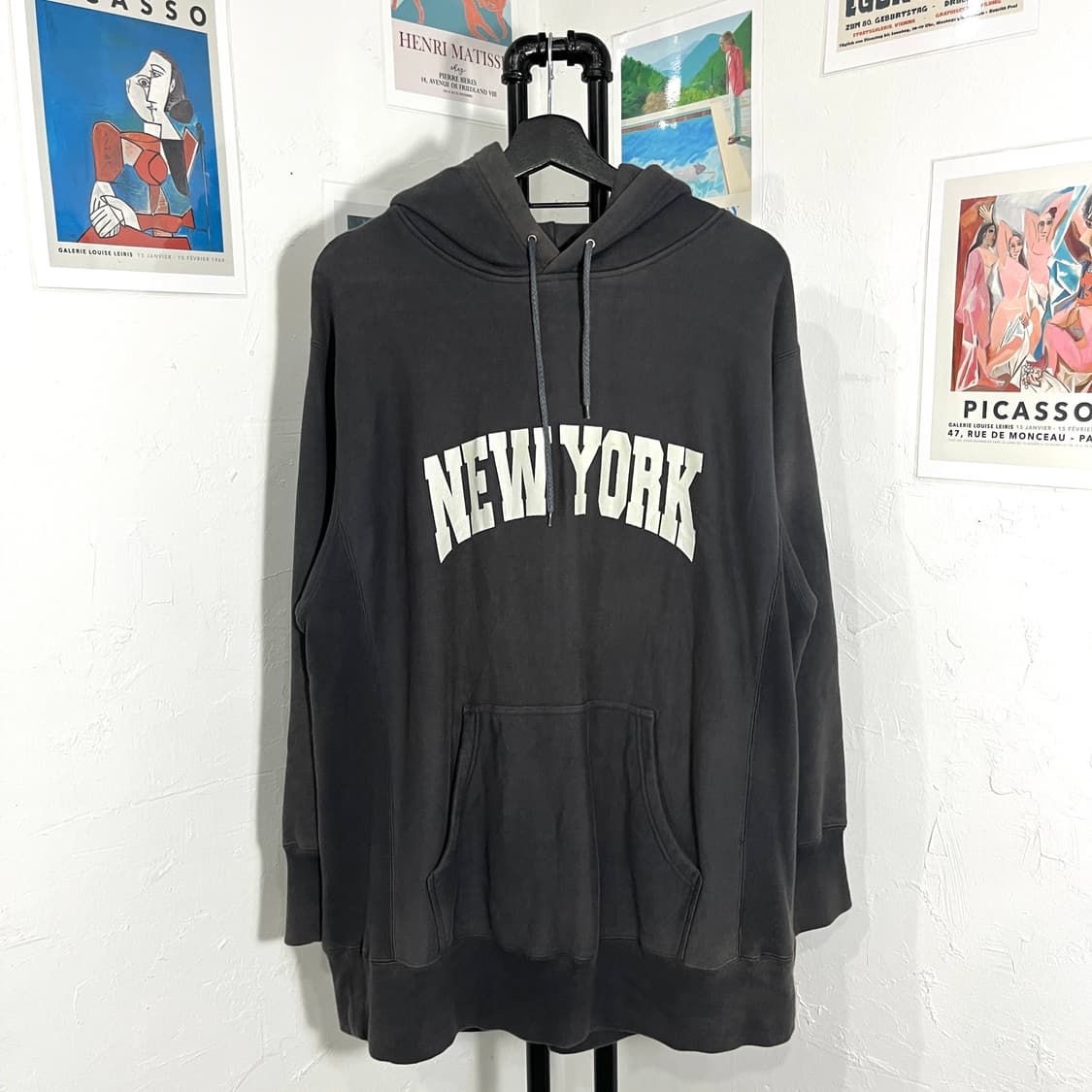 타임레그 프린팅 후드티 상품이미지1