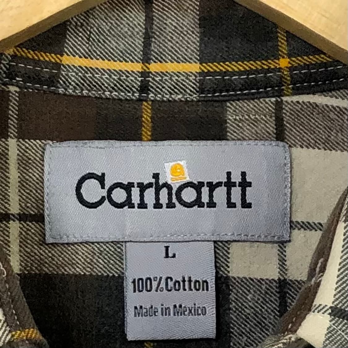 L 칼하트 체크 워크 남방 상품이미지3