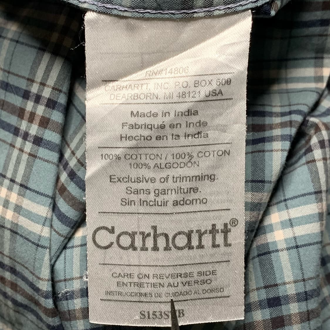 [2XL] 00's 칼하트 멀티체크 워크셔츠 상품이미지5