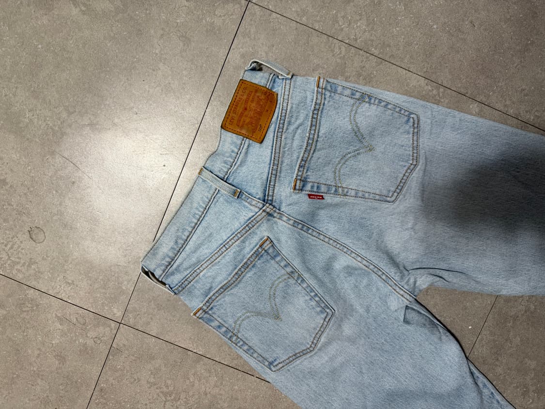 리바이스 프리미엄 빅 E 사이드로고 501 데님팬츠 24인치 상품이미지10