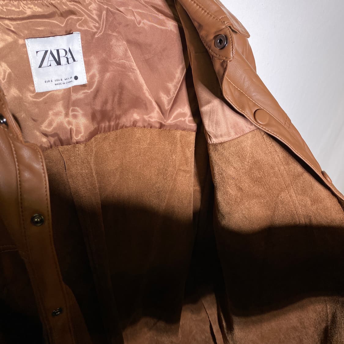 자라 여성 롱 가죽자켓 S-M 상품이미지4