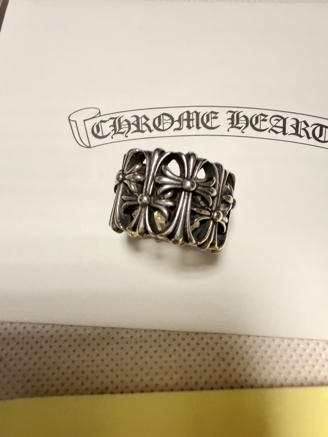 크롬하츠 세메터리 실버 링 상품이미지1