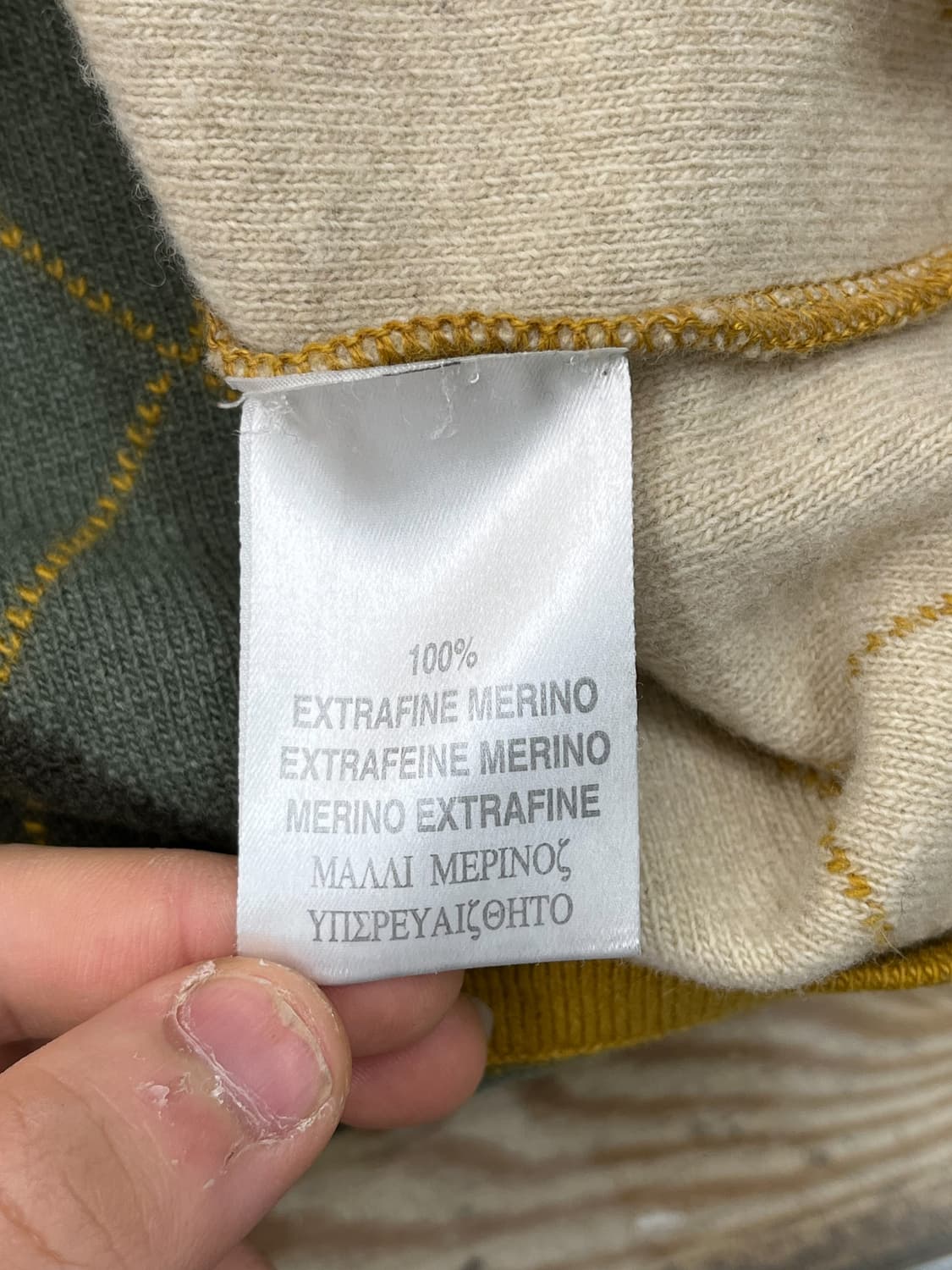 버버리 아가일 울 스웨터 상품이미지7