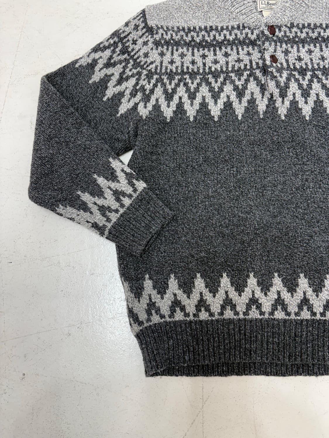 00‘s LL Bean Fair isle Lams Wool Sweater 상품이미지6