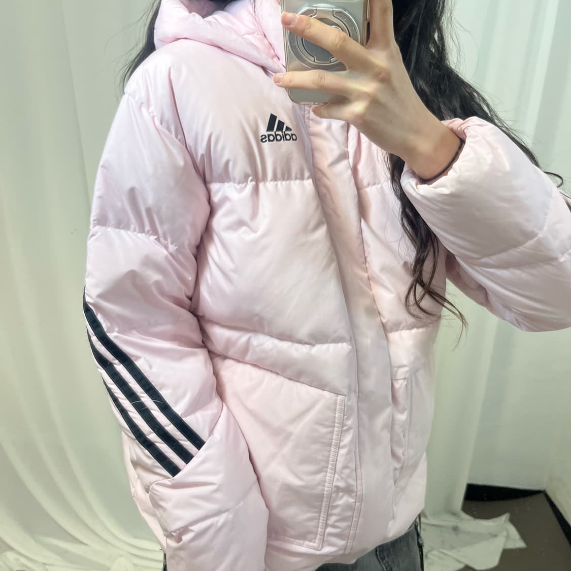 Adidas Light Pink Down Padding 상품이미지3