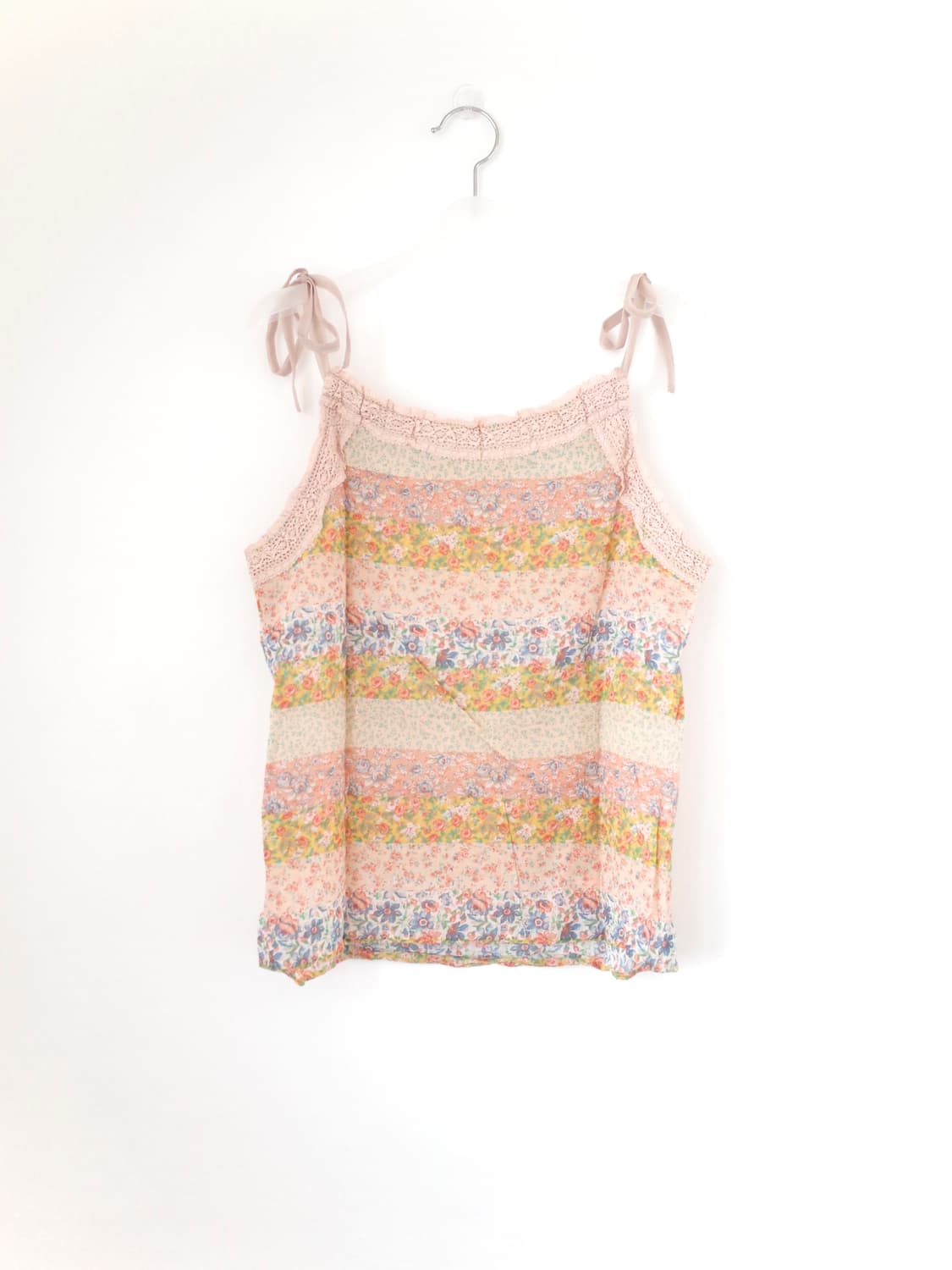 빈티지 리본 & 레이스 나시 블라우스 상품이미지4