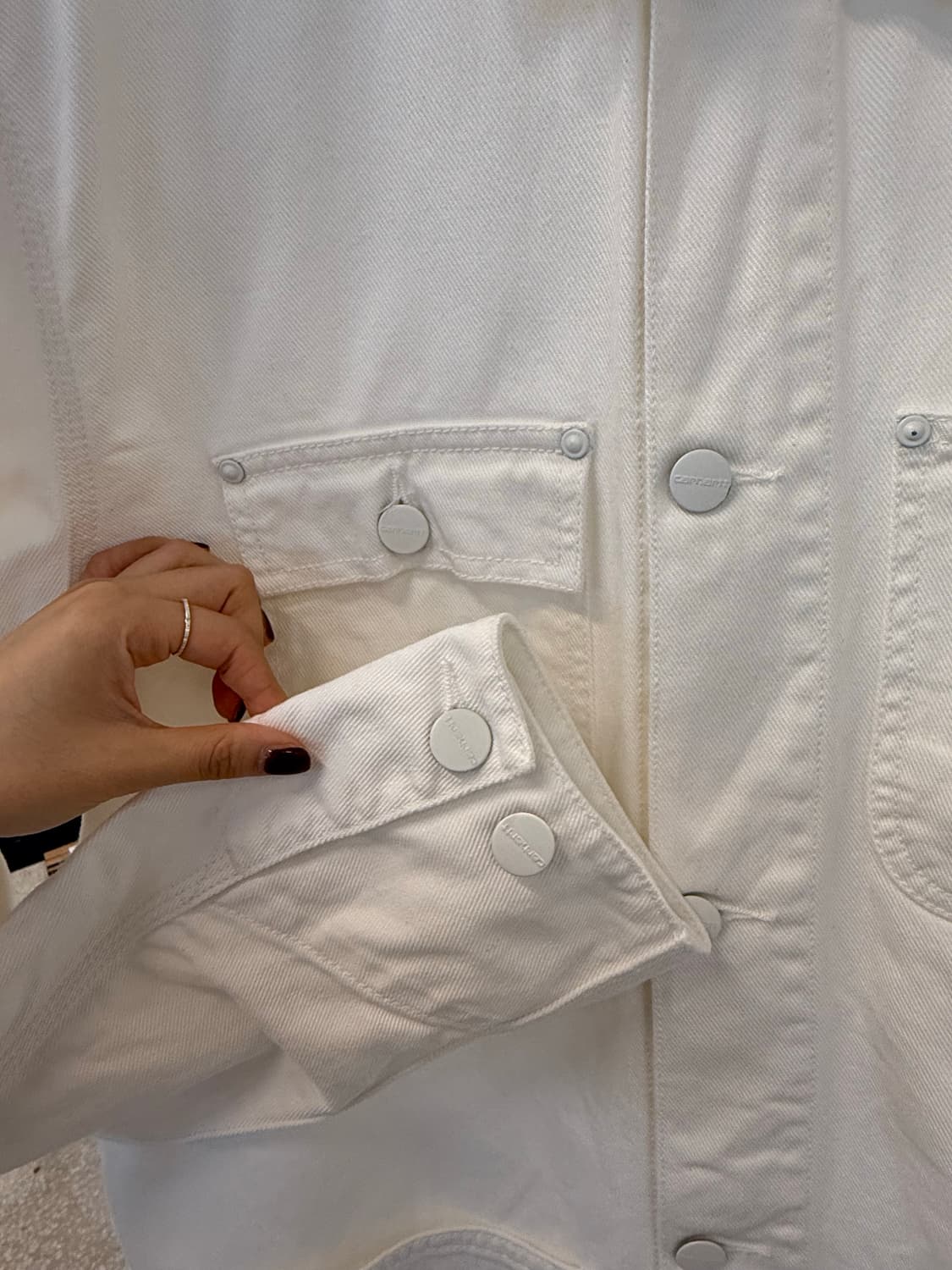 Carhartt White Denim Jacket 상품이미지7