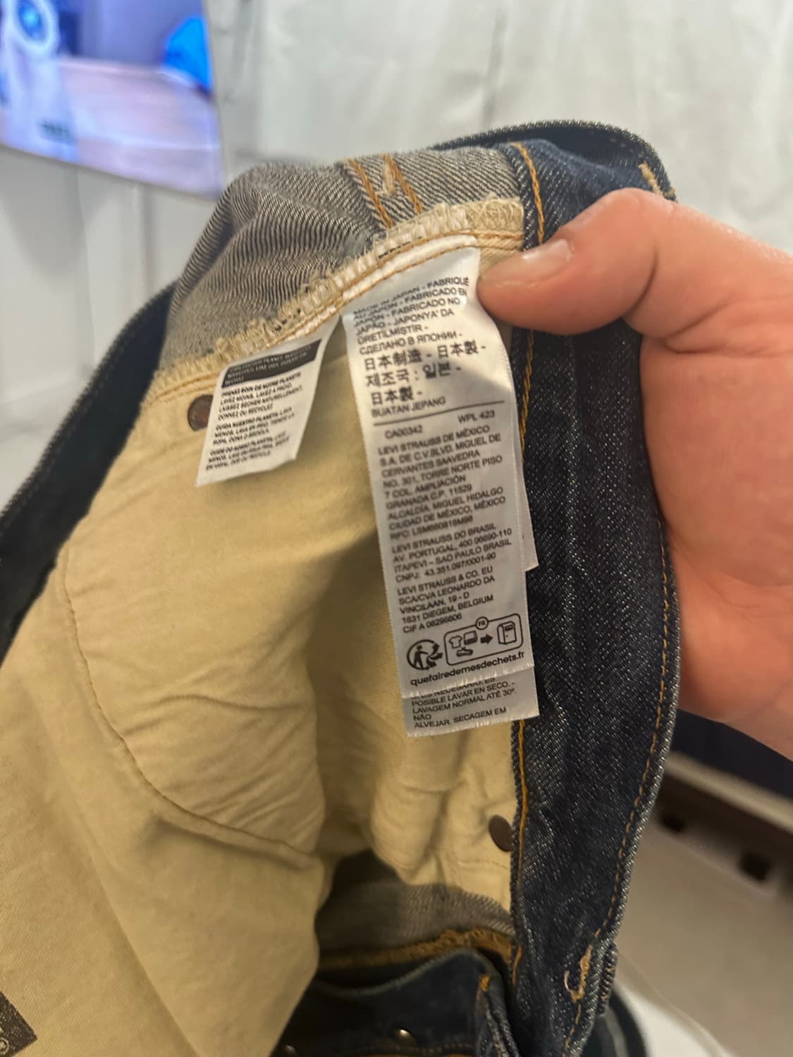 리바이스 LVC 47501 미디엄 워싱 셀비지 데님진 (levis vin 상품이미지9