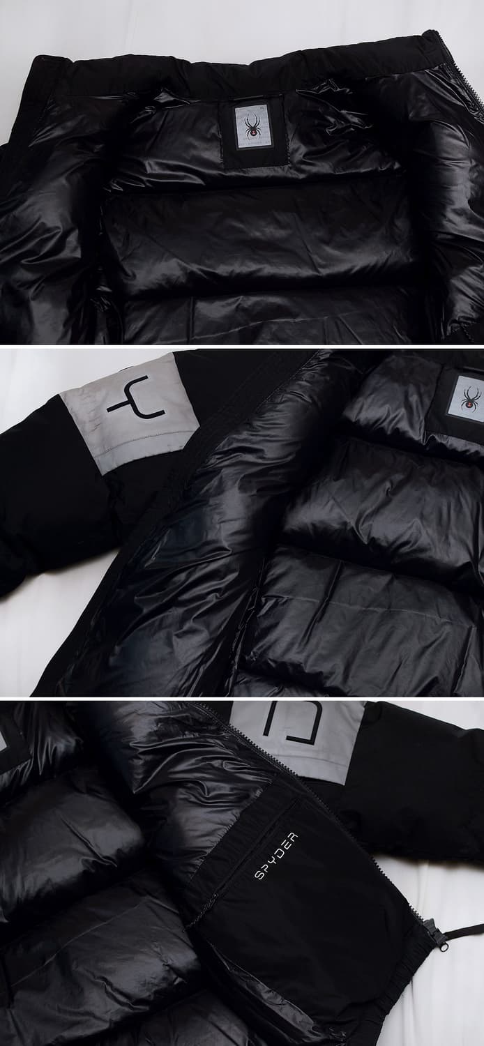 스파이더 컬러블록 헤비 구스다운 푸퍼 숏패딩 (XL / 105+) 상품이미지7