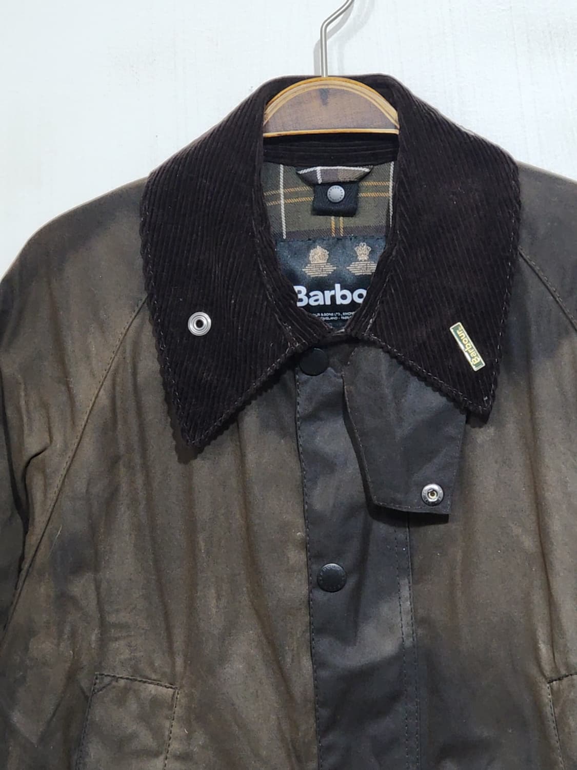 (M) 바버 클래식비데일 왁스자켓 브라운 왁싱점퍼 영국판  상품이미지2