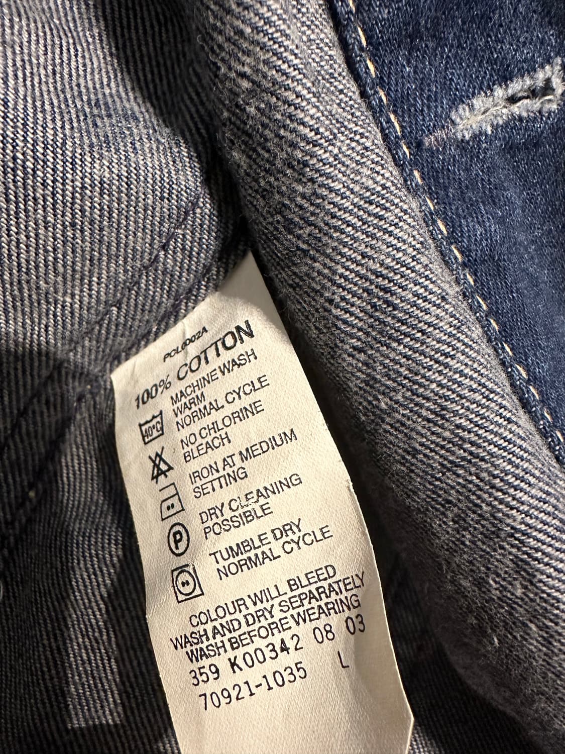 리바이스 아이코닉 TYPE 1 진청 데님 자켓 L 상품이미지4